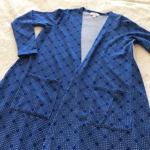 LuLaRoe | Sarah Duster Cardigan Blue Size Small